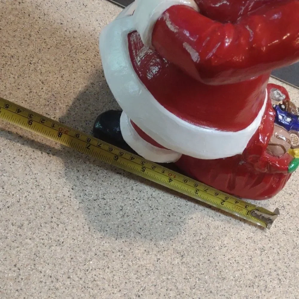Vintage Santa Ceramic Door Stop Figure.   Ch1D